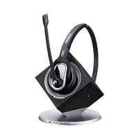 DW Pro 1 - DECT Monaural Wireless Office Headset With base station for Phone only USB Port for Upgrade Activegard + Ultra Noise Cancelling Mic