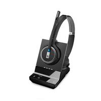 SDW 5063 DECT Wireless Office Binaural headset with base station for PC