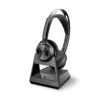 Voyager Focus 2 Office, OTH Stereo ANC BT USB-A Wireless headset, Desk phone/PC/Mob with stand