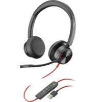 Poly Blackwire 8225-M UC, Stereo USB-A Corded Headset, ANC, Online Indicator with call controls