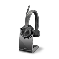 Voyager 4310 MS, V4310 Monaural W/BT700 USB-A, Charging Stand Bluetooth Wireless Headset - Cert MS Teams