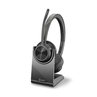 Voyager 4320 UC, V4320 Binaural W/BT700 USB-A, Charging Stand, Bluetooth Wireless Headset