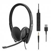 SC 165 USB Wired binaural UC headset with 3.5 mm jack and USB connectivity
