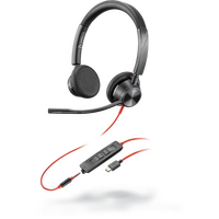 Plantronics Blackwire 3325-M, BW3325, UC, Binaural with 3.5mm and USB-A Corded Headset