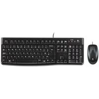 Logitech Wired Keyboard & Mouse Combo, Desktop MK120, Black, USB