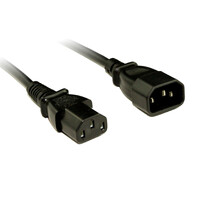 2m IEC C13 to C14 Power cable