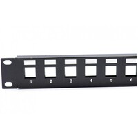 24-Port Unequipped Keystone 19" Patch Panel