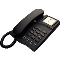 Interquartz Gemini IQ332 Analogue Phone (Black)