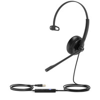 YEALINK WIRED (UH34) MS MONO HEADSET , NOISE CANCELLING MIC ,3.5MM & USB-A