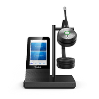 YEALINK DECT WIRELESS (WH66) UC DUAL HEADSET , 4" TOUCH SCREEN BASE , SPEAKERPHONE