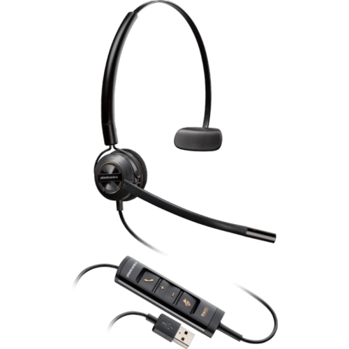 EncorePro HW545 Convertible Hardwired USB Headset (generic, Lync, SFB)