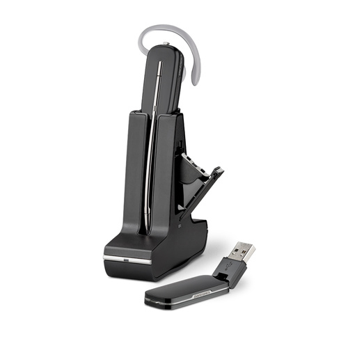 Savi W445 Convertible DECT Headset, deluxe cradle, spare battery