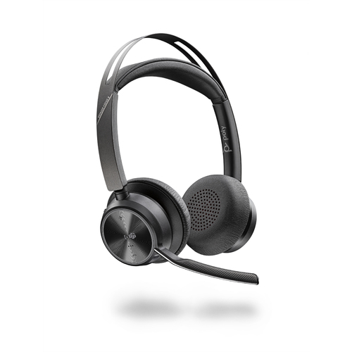 Voyager Focus 2 UC, OTH Stereo ANC BT USB-A Wireless Headset with BT700 Microsoft Teams Certified