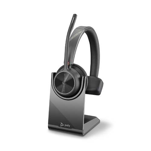Voyager 4310 MS, V4310 Monaural W/BT700 USB-A, Charging Stand Bluetooth Wireless Headset - Cert MS Teams