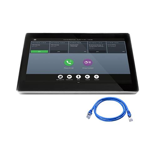Polycom RealPresence Touch with silver trim for use with Group Series models. Requires: PoE network connection or optional external power supply