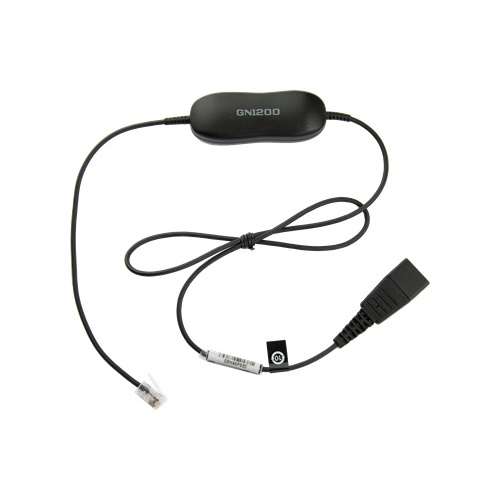 GN 1200 Smart Cord, 1m Straight Suits 90% of all handsets - RJ Bottom Cord with Tuner Inbuilt