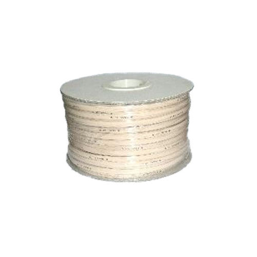 Amdex 4 Core Flat Telephone Cable 100M Roll (Ivory)