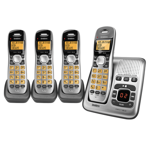 Uniden DECT 1735 Digital Phone System with 3 Additional Handsets