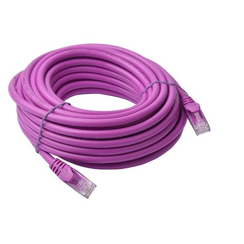 Cat-6A 1.0m SSTP LSZH Ethernet Patch Lead (Purple)