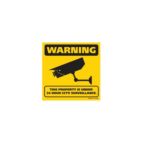 S9264 300x300mm CCTV Surveillance Corflute Sign
