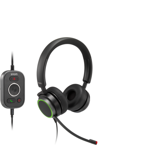 Snom A330D - Corded Stereo Over-Ear Headset