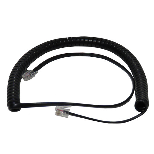 3m Black Telephone Curly Cord - Ericsson + Others