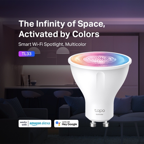 TP-Link Tapo TL33 Smart Wi-Fi Spotlight, Multicolor