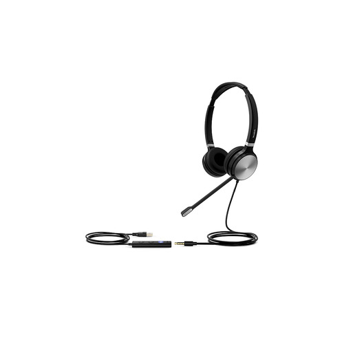 YEALINK WIRED (UH36) MS DUAL HEADSET,NOISE CANCELLING MIC,YHC20 CONTROLLER,3.5MM & USB-A